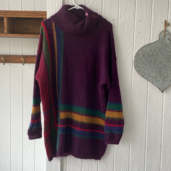 Boundary Waters Sweaters - Vintage 1990s Boundary Waters long mohair sweater extra large